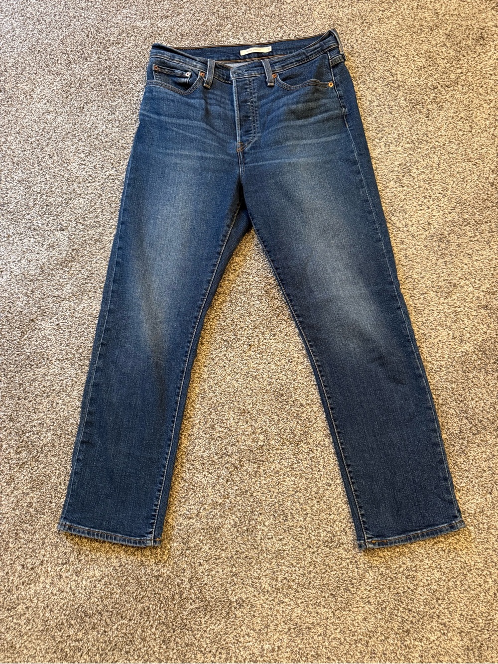 Levi's Wedgie Straight Dark Blue Straight  Jeans